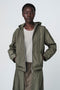 Brigida taffeta jacket | Army