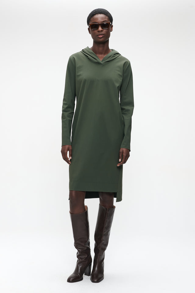 Veronica dress technical jersey | Army