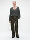 Shiny oversized pullover H20034 | Melange
