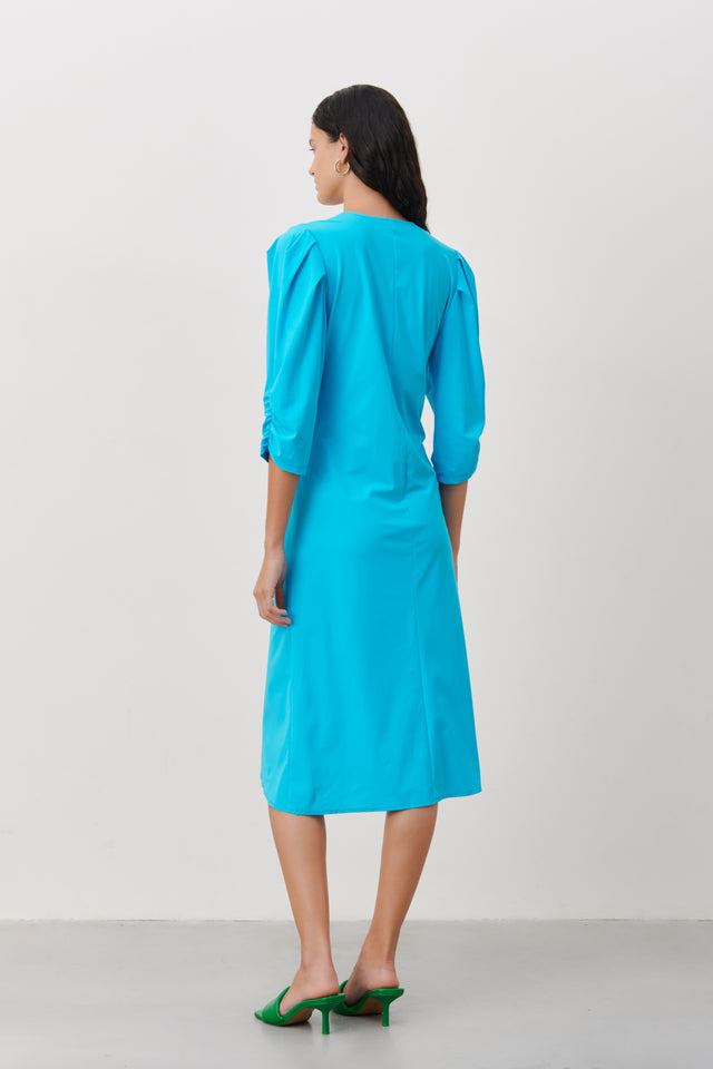 Hilde Dress Technical Jersey | Light Blue