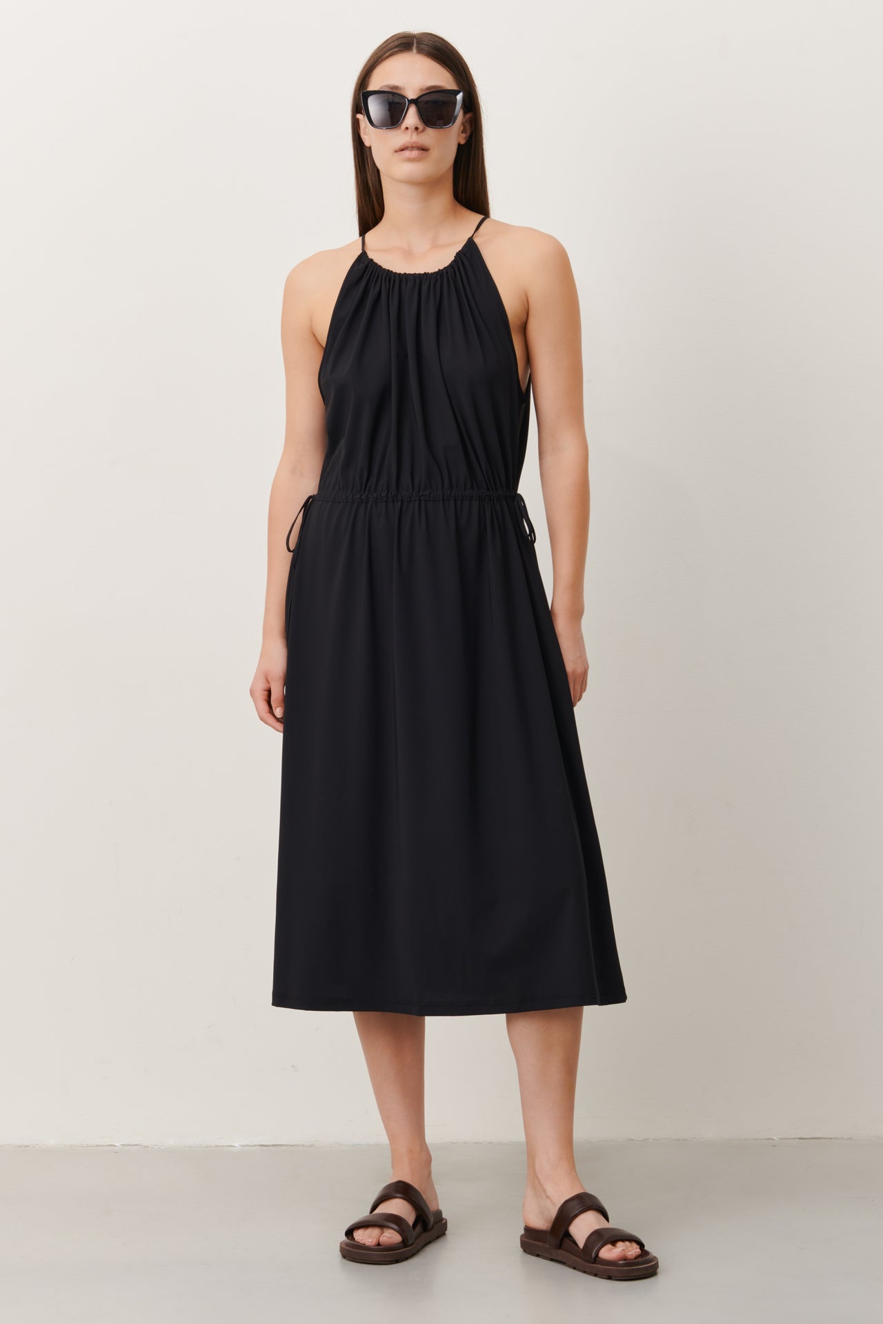 Victoria Dress Technical Jersey | Black