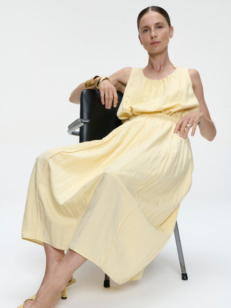 Reiki viscose skirt | Yellow