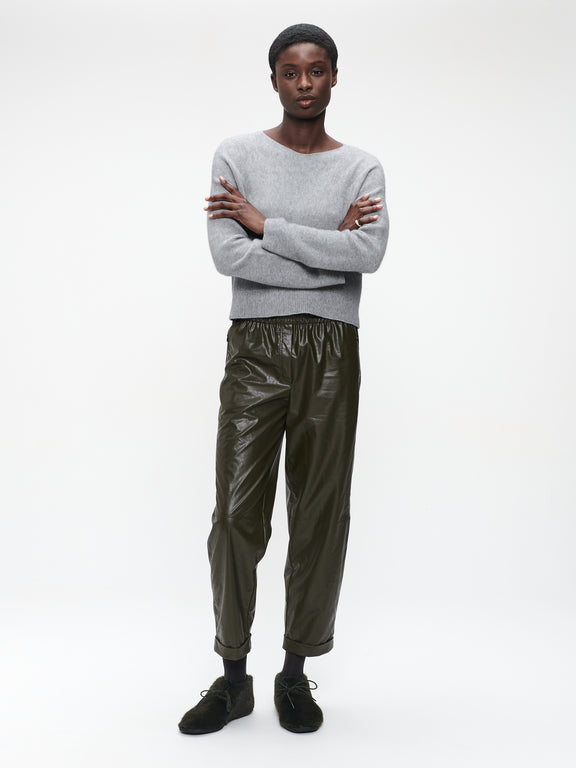 Daphne eco leather pants | Army