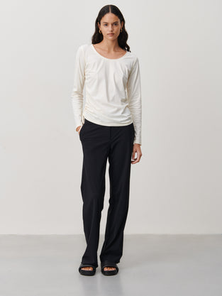 Rosa Top Technical Jersey | Ecru