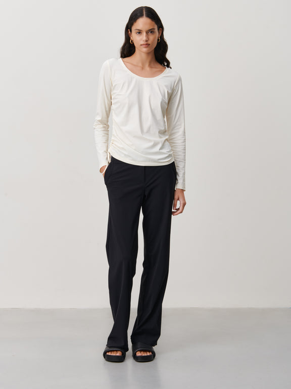 Rosa Top Technical Jersey | Ecru