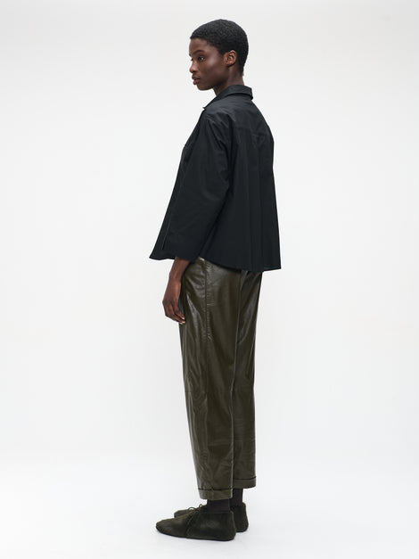 Limone studio poplin blouse | Black