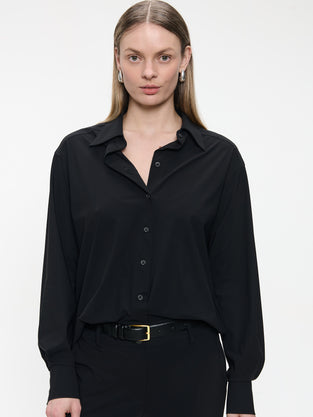 Ivona blouse technical jersey | Black