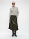 Nitty eco leather skirt | Army