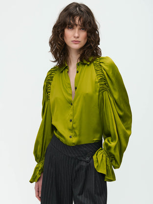 Mima Blouse | Oliva green