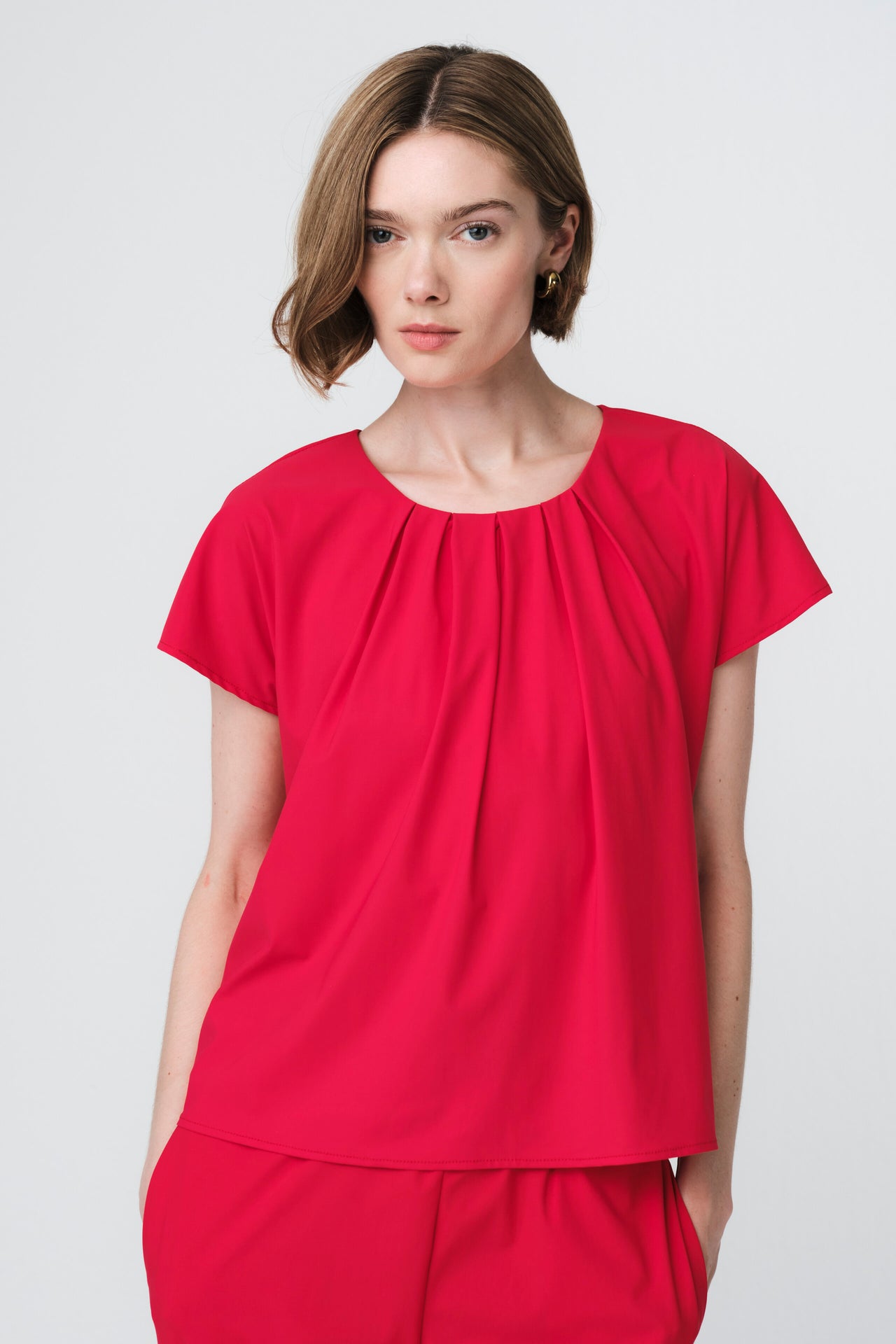 Terry top technical jersey | Red