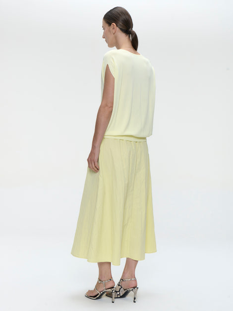 Haruna tafeta skirt | Yellow