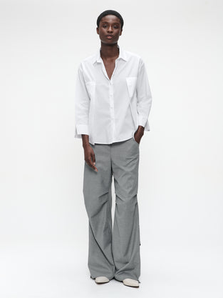 Limone studio poplin blouse | White
