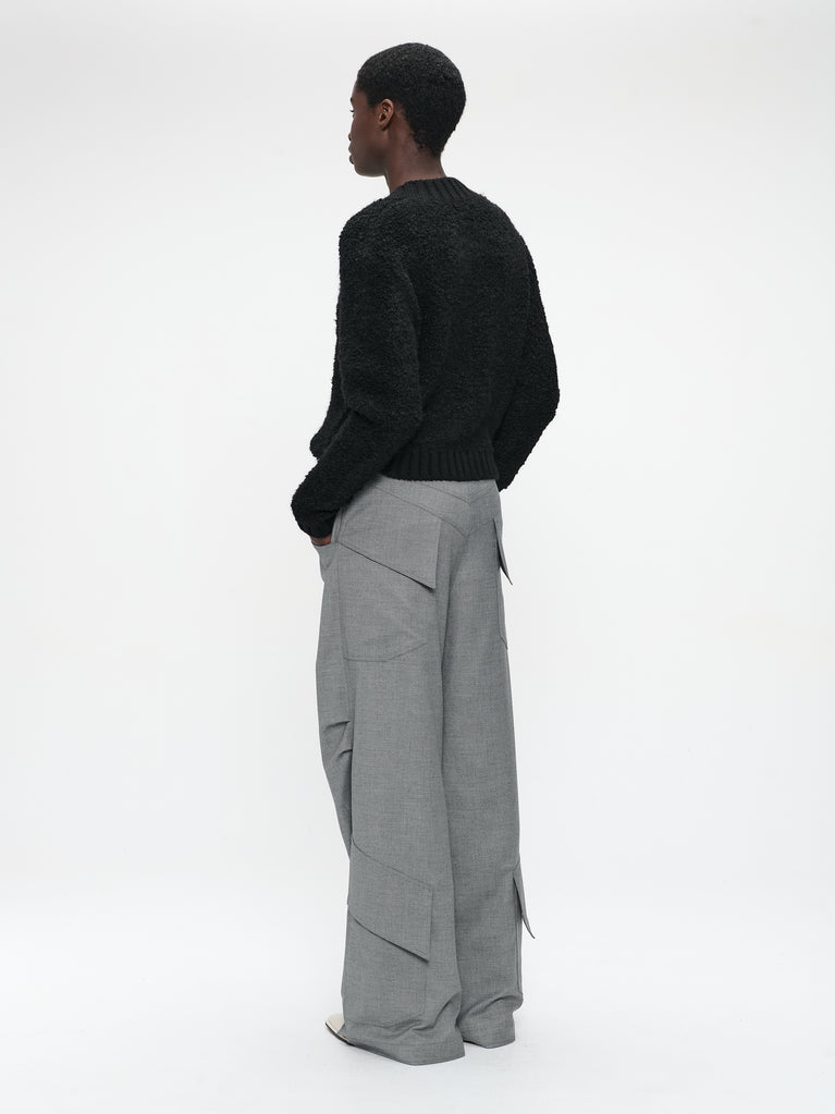 Lassy viscose pants | Light grey