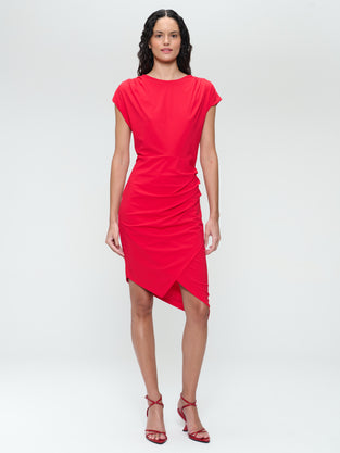 Luxor studio dress technical jersey | Red