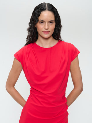 Luxor studio dress technical jersey | Red