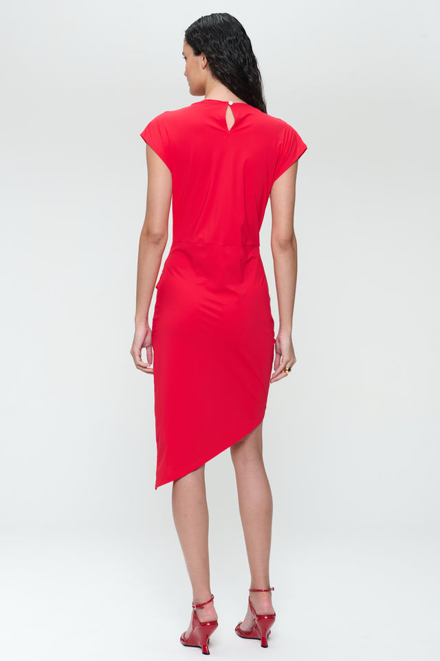 Luxor studio dress technical jersey | Red