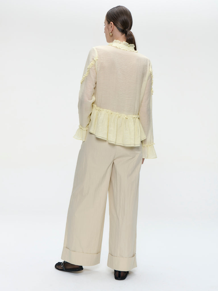 Netty bohemian style Blouse | Yellow