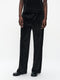 Simone velvet pants | Black shiny