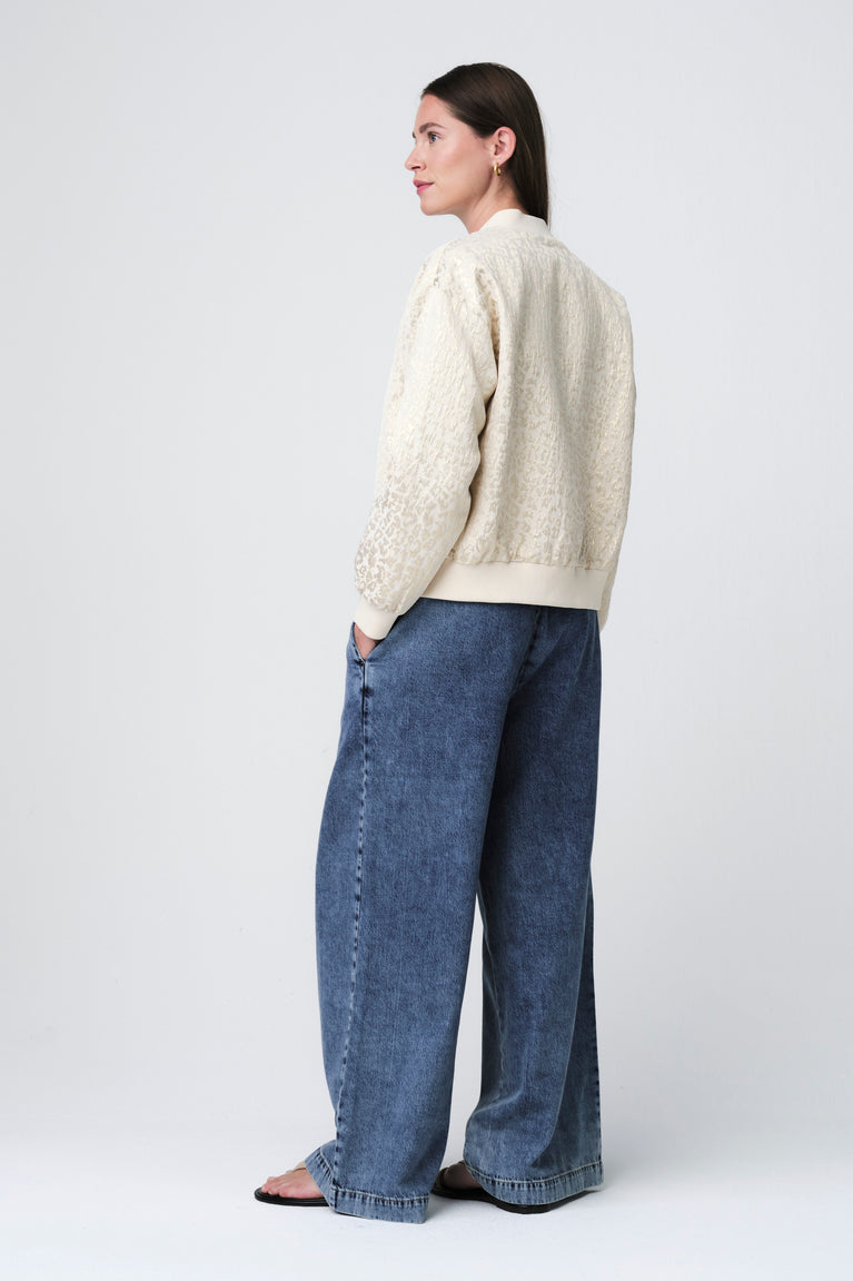 Maki jackard bomber | Beige