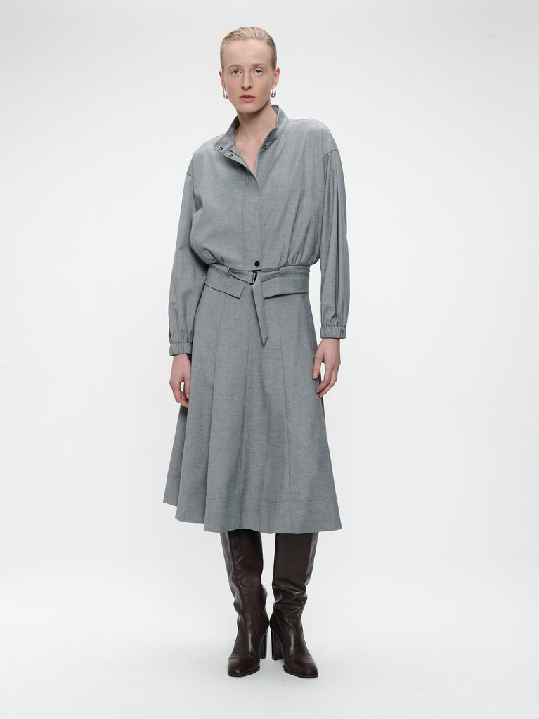 Ian viscose jacket | Light grey