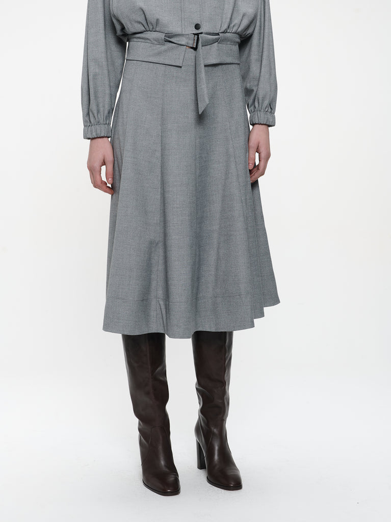 Mishele viscose skirt | Light grey