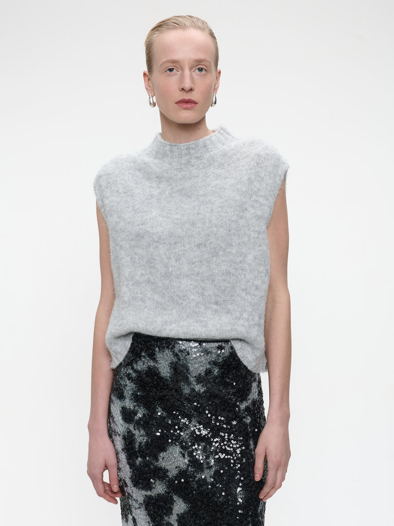 Alpaca Vest H24179 | Grey