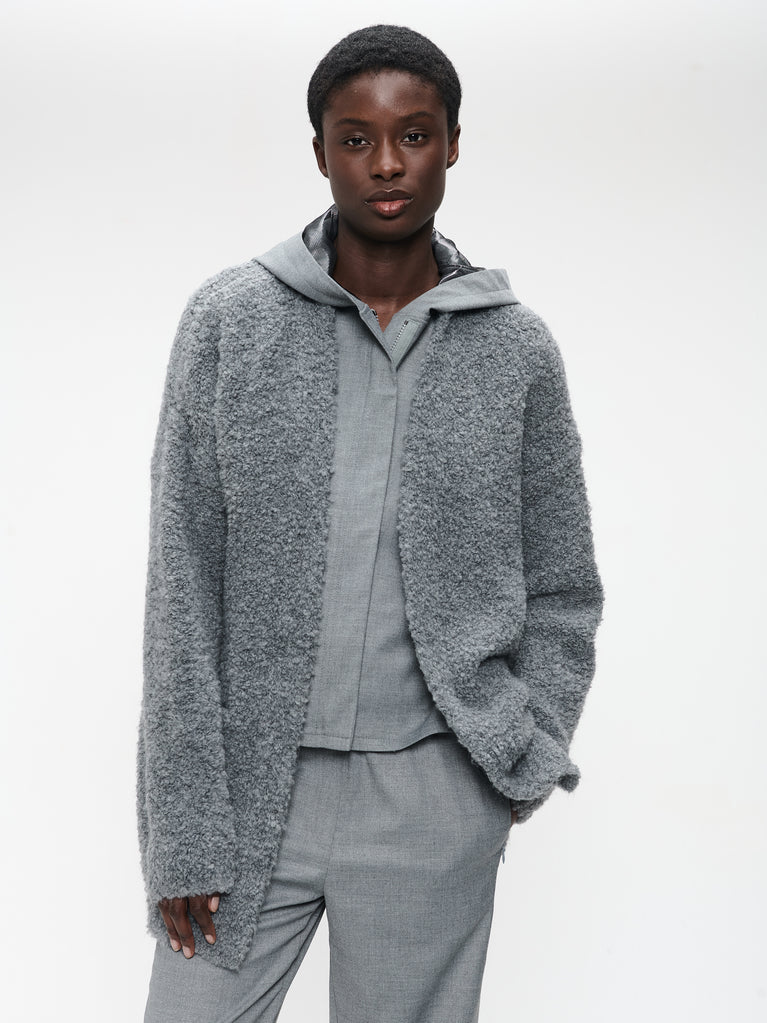 Cardigan boucle 25574 | Dark Grey
