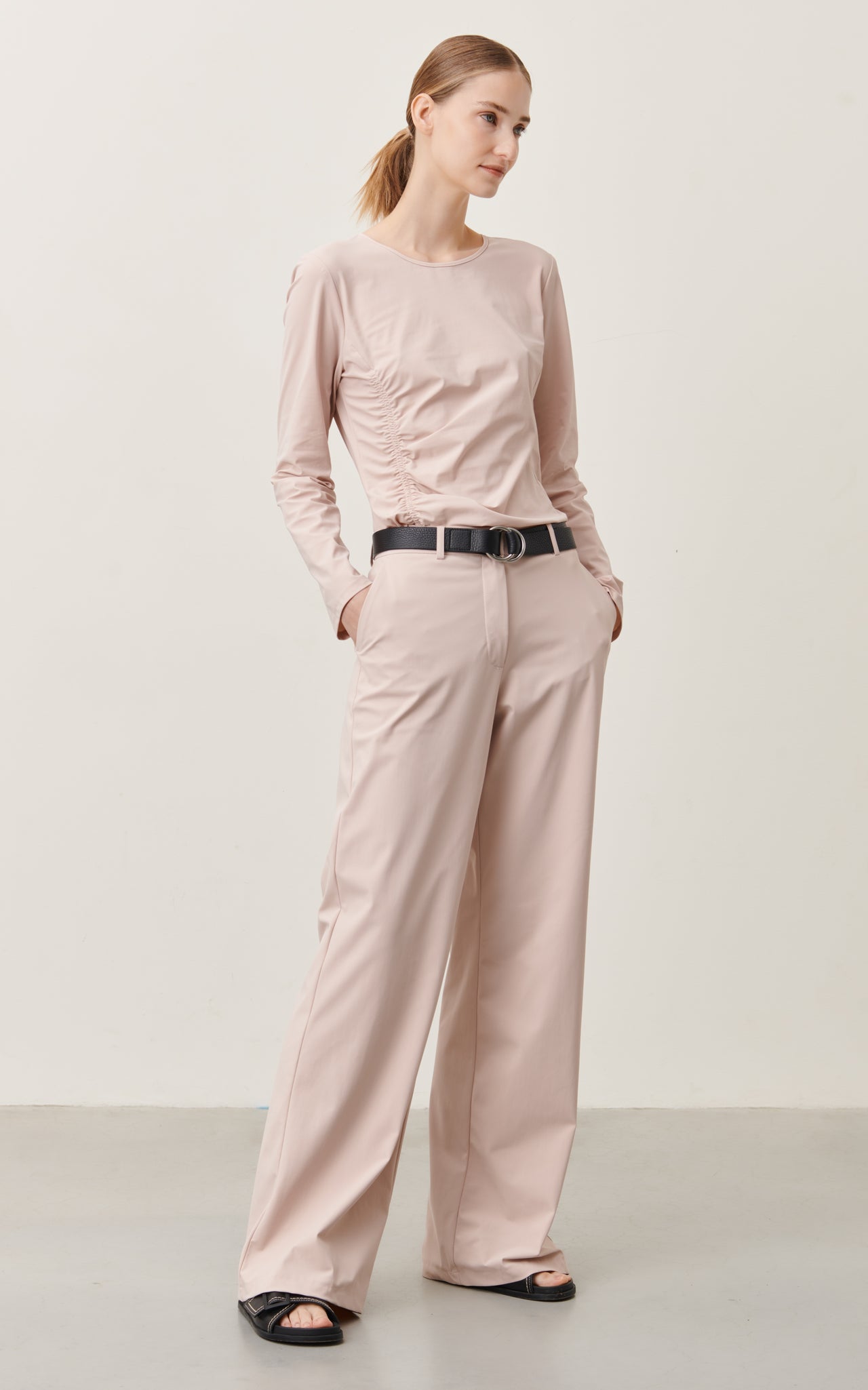 Semira Blouse Technical Jersey | White