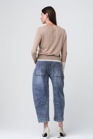 Fine Viscose Pullover 26032 | Gold Beige