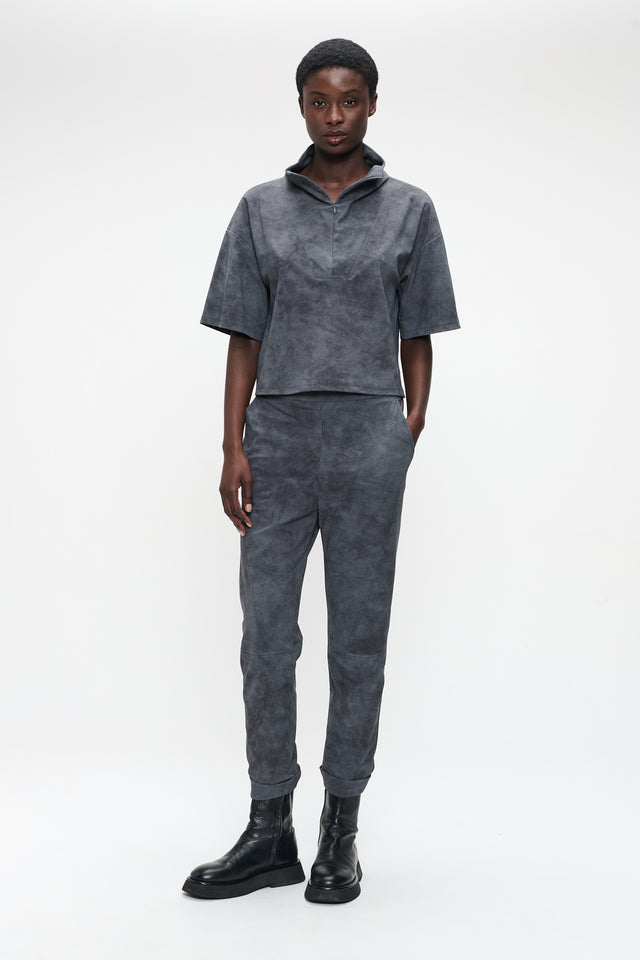 Leone blouse technical jersey | Grey