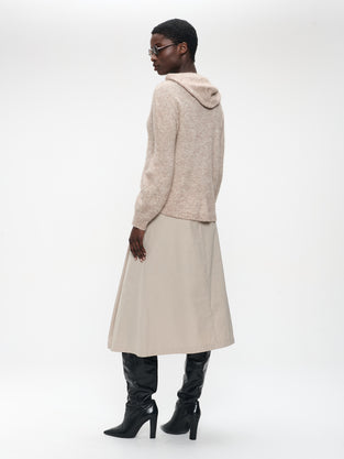 Alissa taffeta skirt | Beige