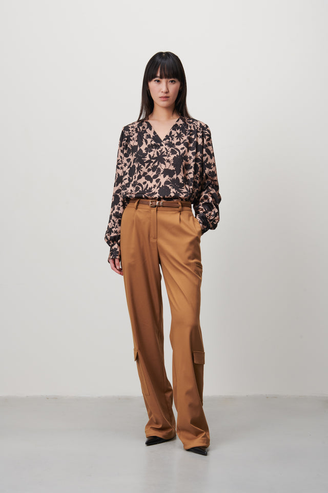 Liza Blouse | Black Beige