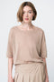 Fine Viscose Top 26011 | Gold Beige