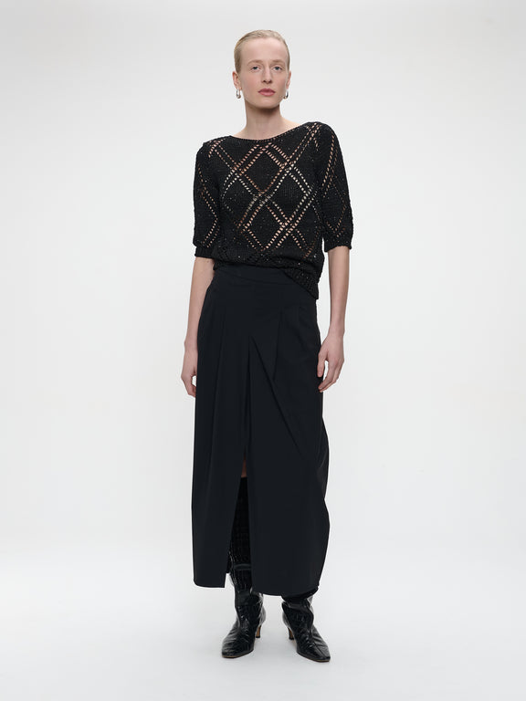 Jack skirt technical jersey | Black