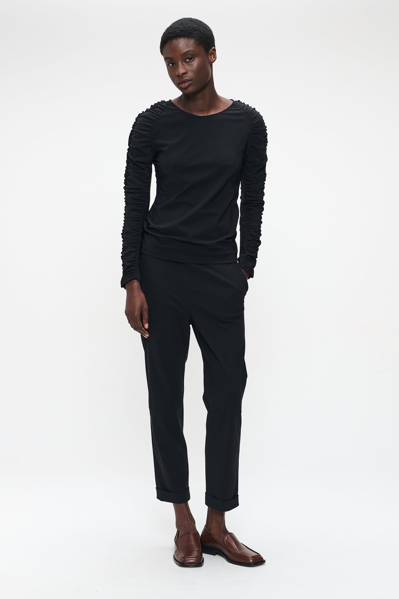 Carlina Top Technical Jersey | Black