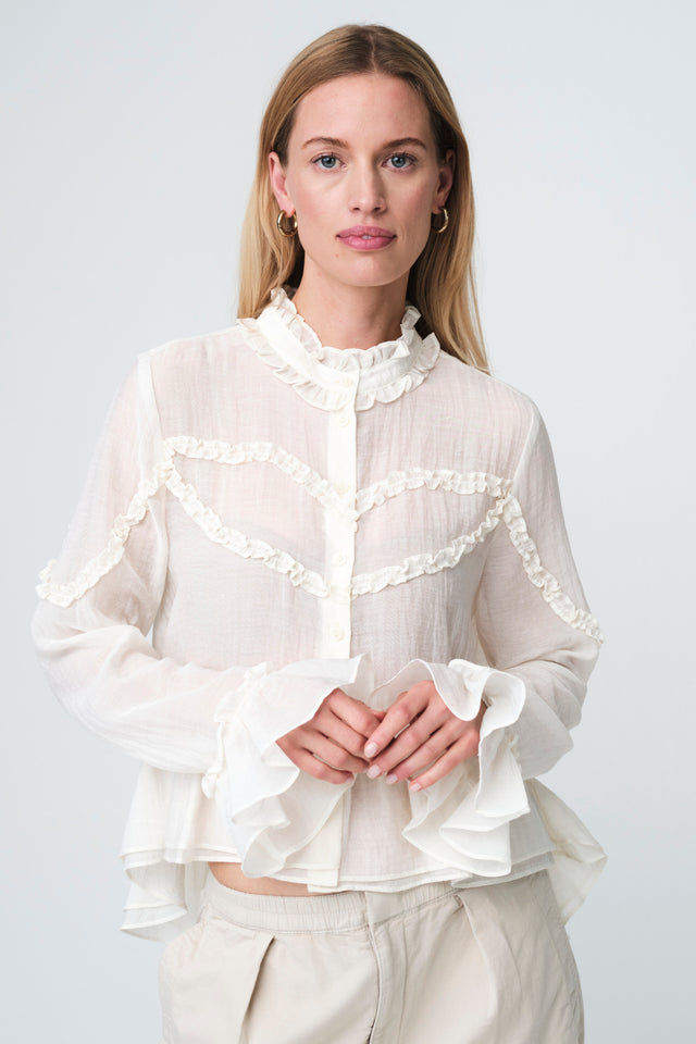 Netty bohemian style Blouse | White