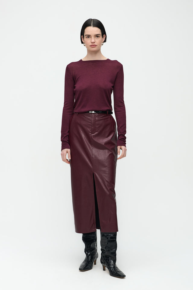 Katherine Pu Pullover | Bordo