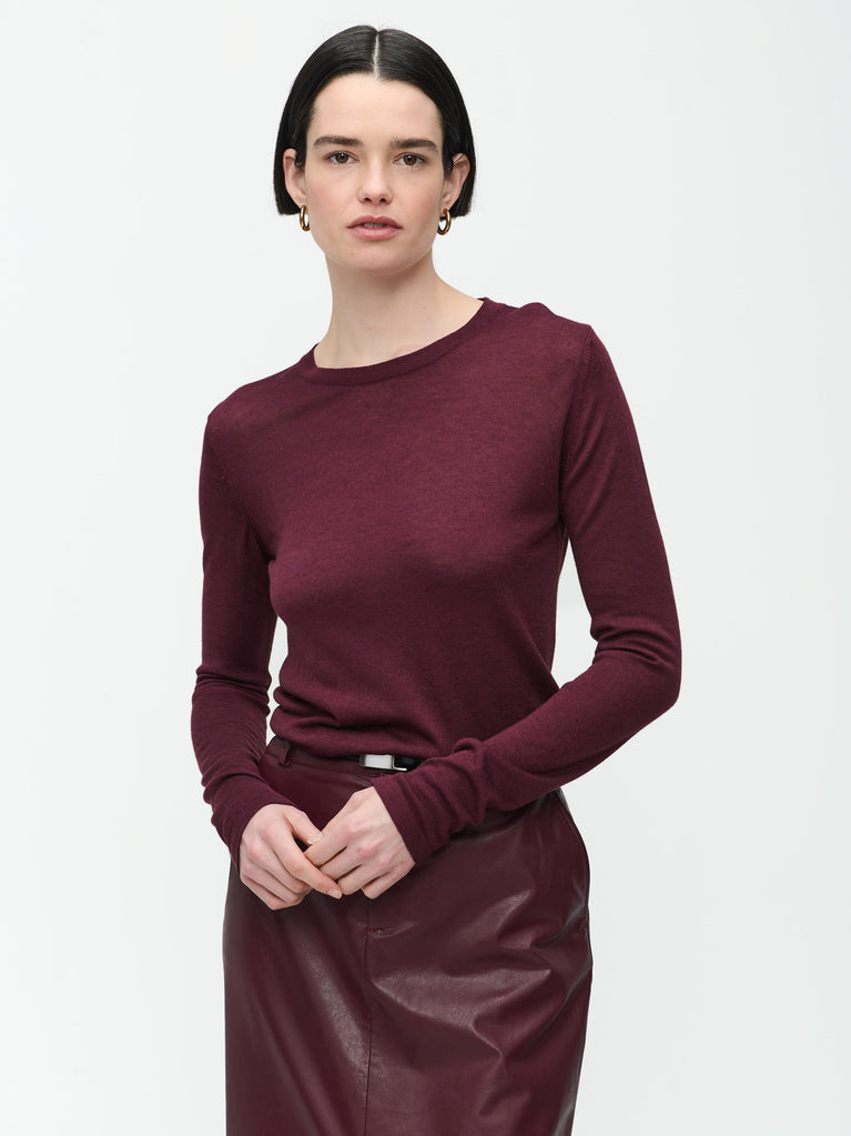 Katherine Pu Pullover | Bordo