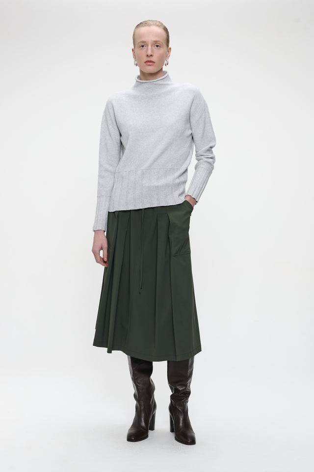 Raffaele skirt technical jersey | Army