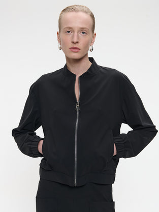 Sharon jacket brush tech jersey | Black