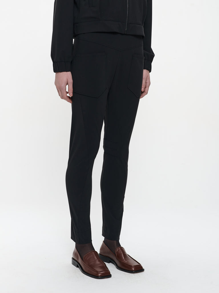 Doris pants brush tech jersey | Black