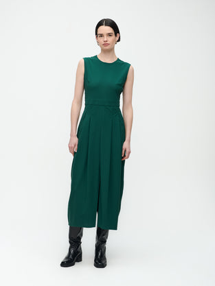 Jackie Dress Technical Jersey | Green