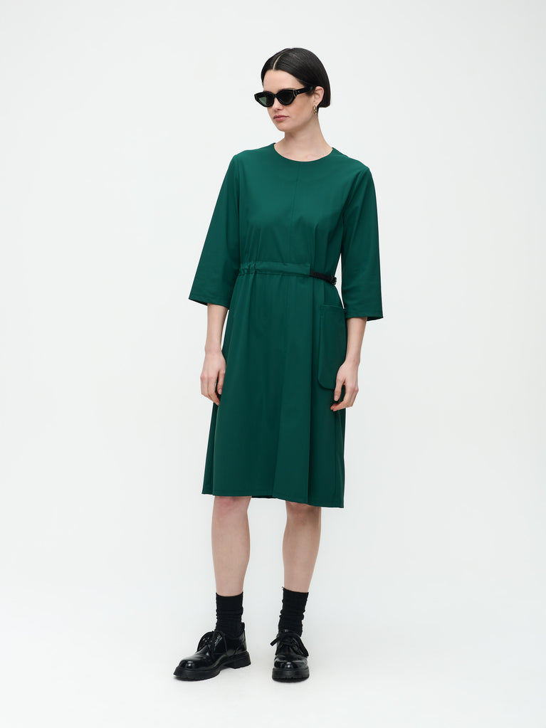 Marlou Dress Technical Jersey | Green