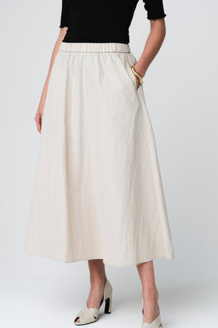 Haruna tafeta skirt | Light Grey