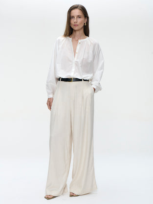 Kenta cotton blouse | White