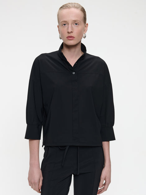 Angelika top technical jersey | Black