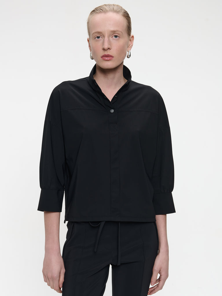 Angelika top technical jersey | Black