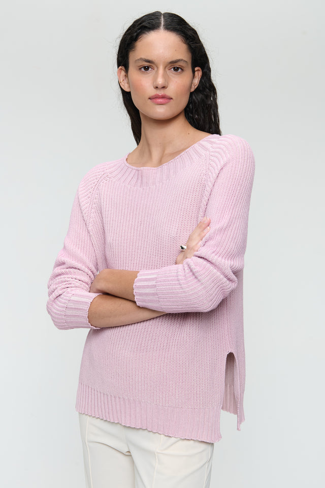 Cotton dayed pullover EU 369 | Pudra