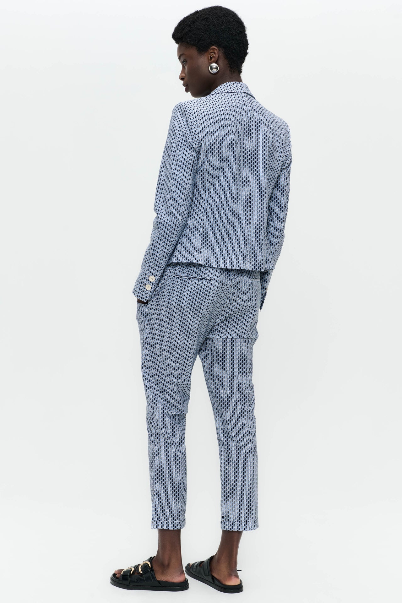 Elvira blazer technical jersey | Blue Melange