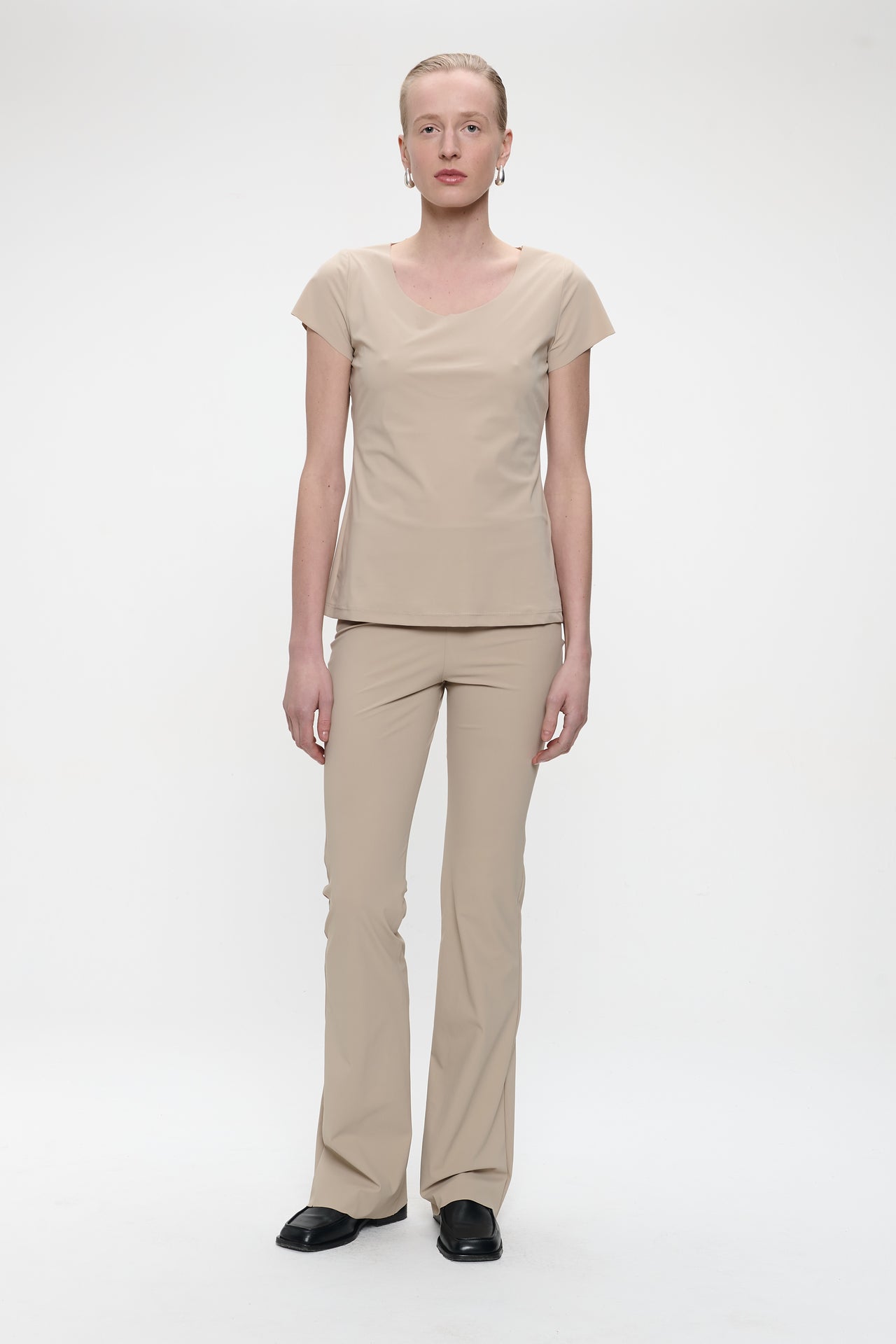 T shirt Sara easy wear Technical Jersey | Sand